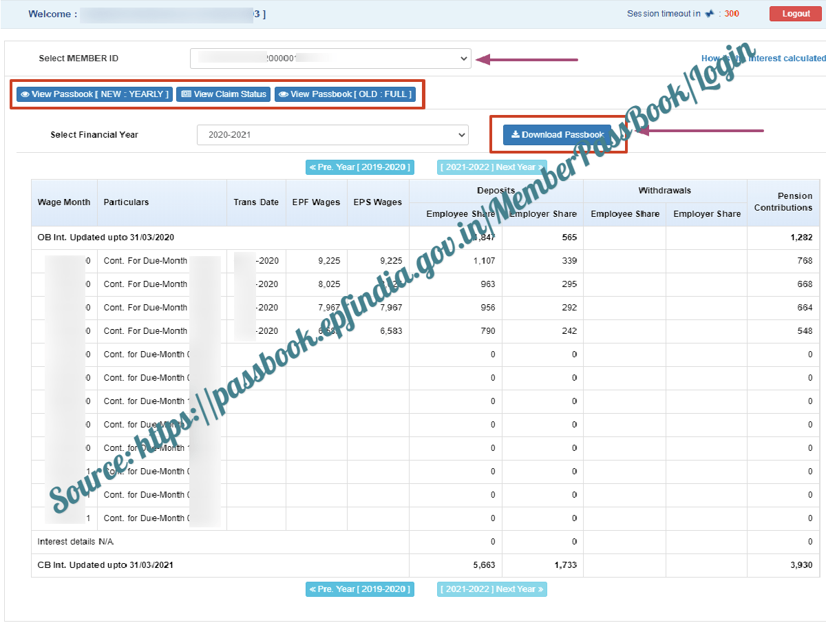 how to download epf passbook without uan