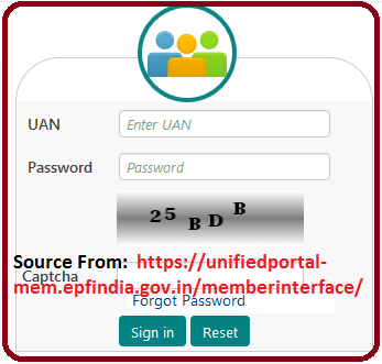 UAN Login at unifiedportal-mem.epfindia.gov.in