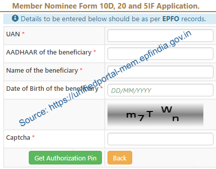 epf Death claim filing by beneficiary